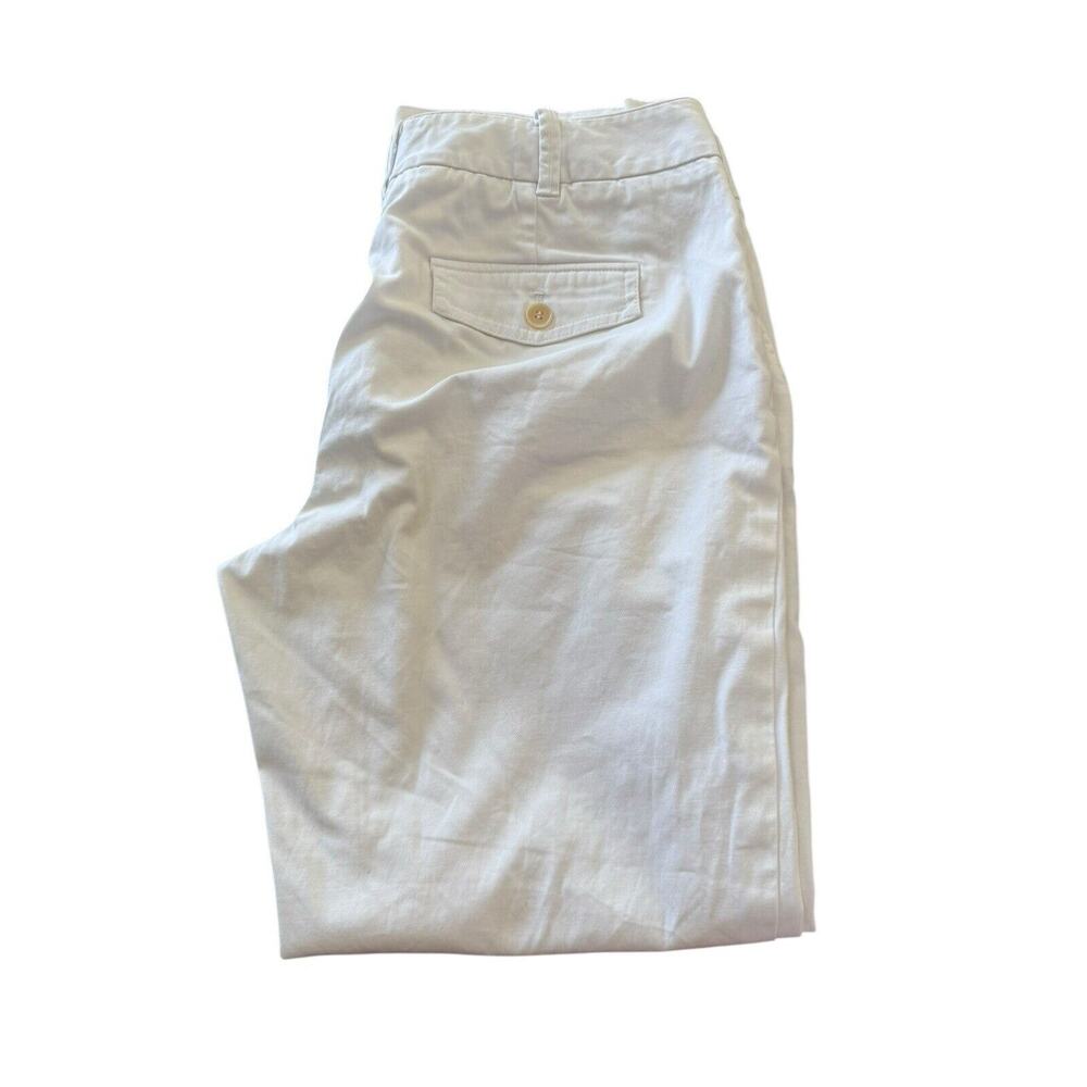 Talbots Women's White Jeans Size 8 Signature Ankle Mid Rise Cotton Stretch Pants - Picture 3 of 7